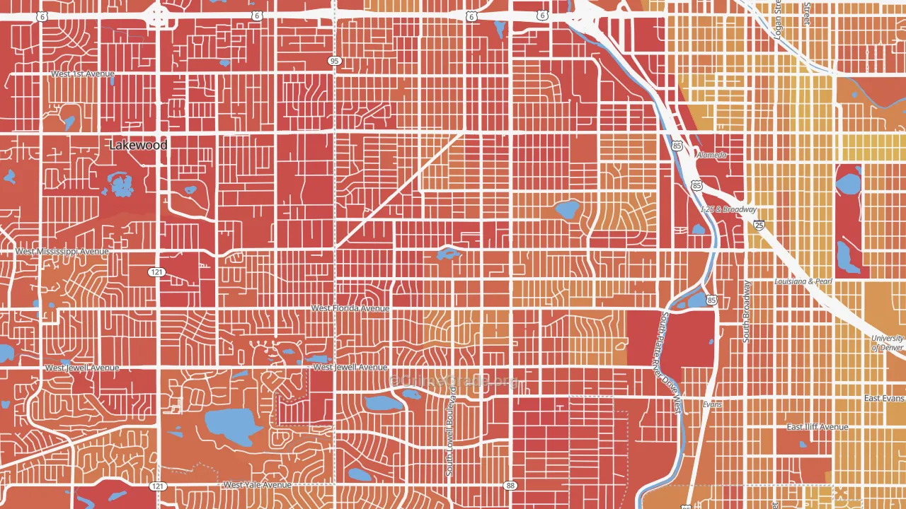 80219, CO Map of Vehicle Theft Rates