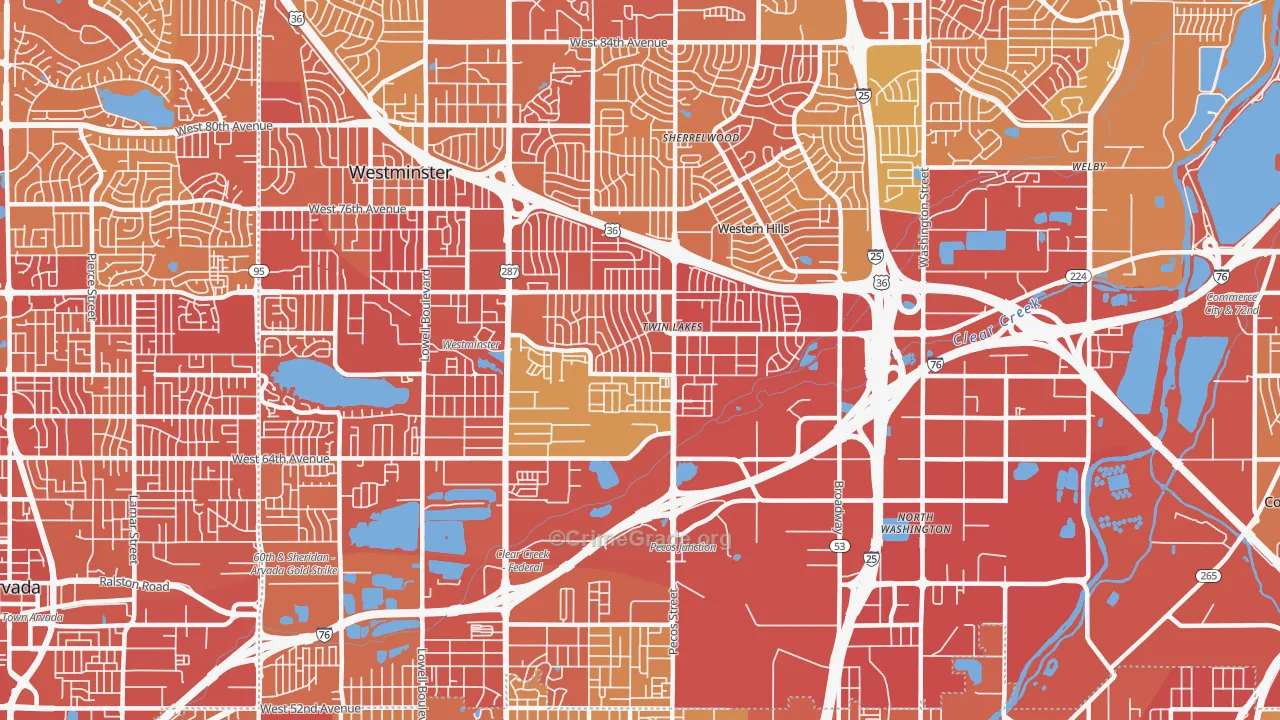 80221, CO Map of Vehicle Theft Rates