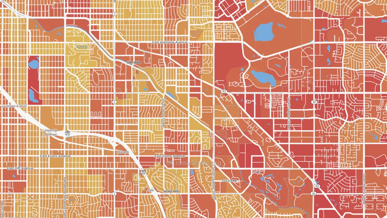 80224, CO Map of Vehicle Theft Rates