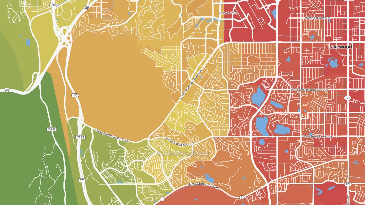 80228, CO Map of Vehicle Theft Rates