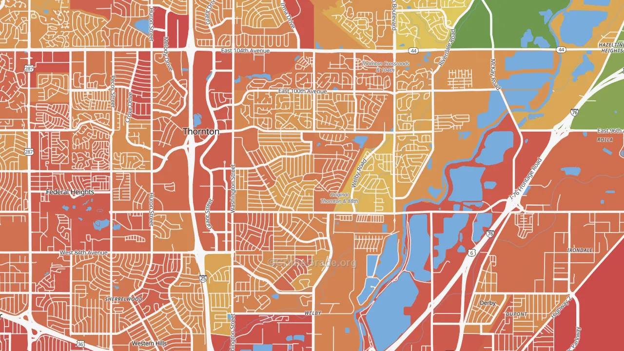 80229, CO Map of Vehicle Theft Rates