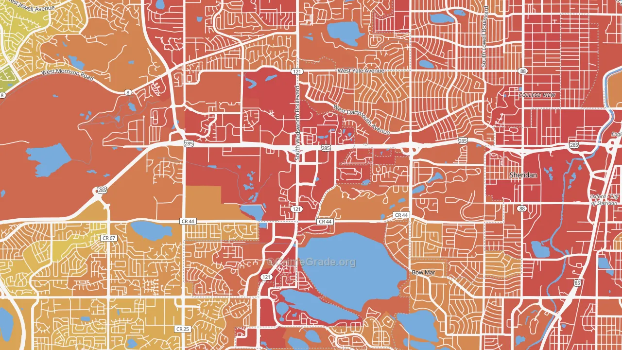 80235, CO Map of Vehicle Theft Rates