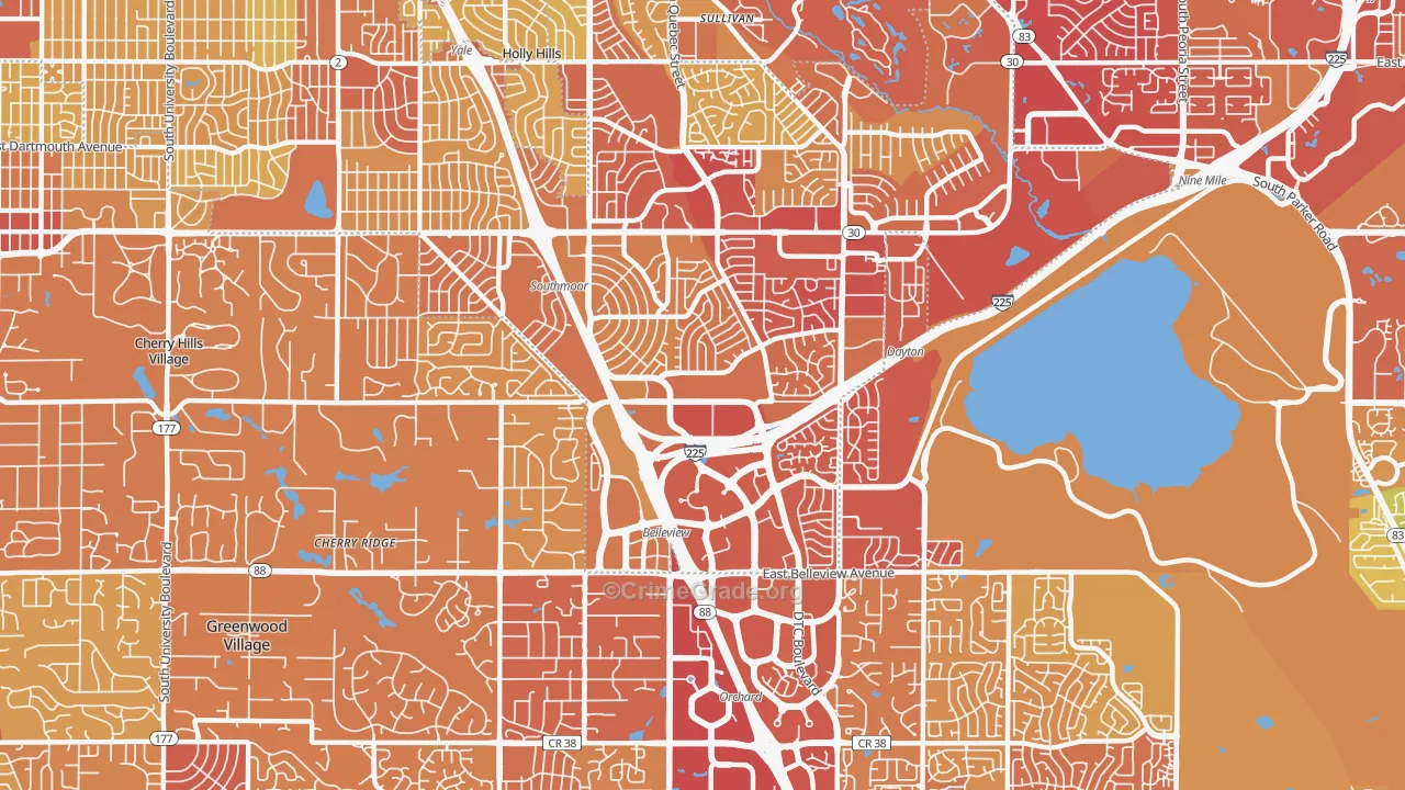 80237, CO Map of Vehicle Theft Rates