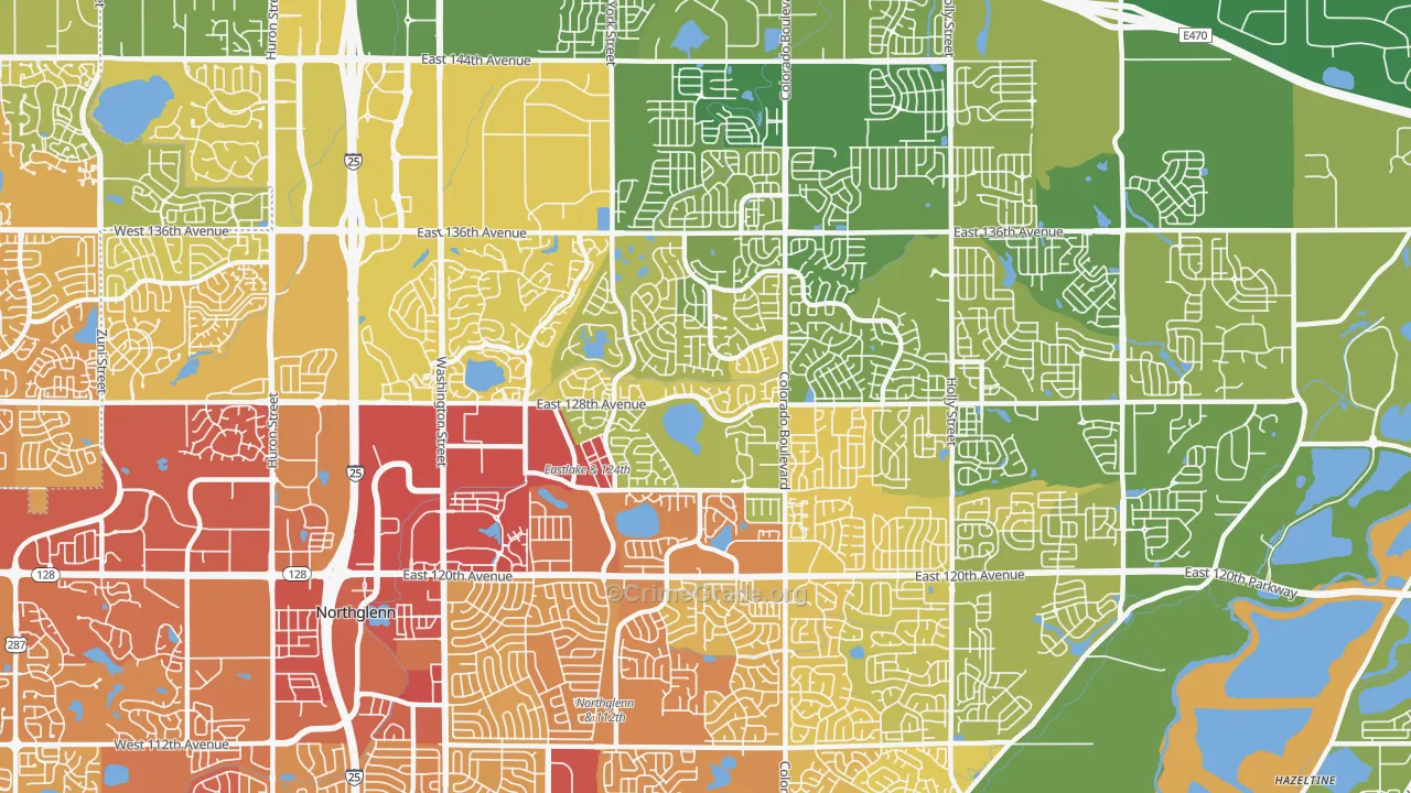 80241, CO Map of Vehicle Theft Rates