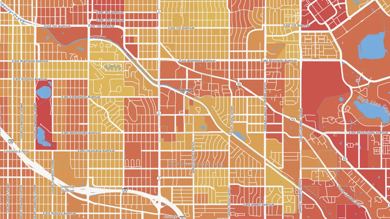 80246, CO Map of Vehicle Theft Rates