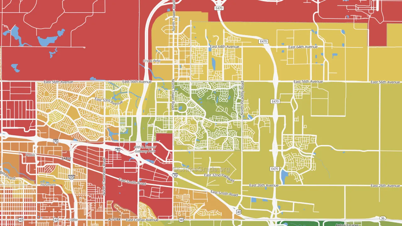 80249, CO Map of Vehicle Theft Rates