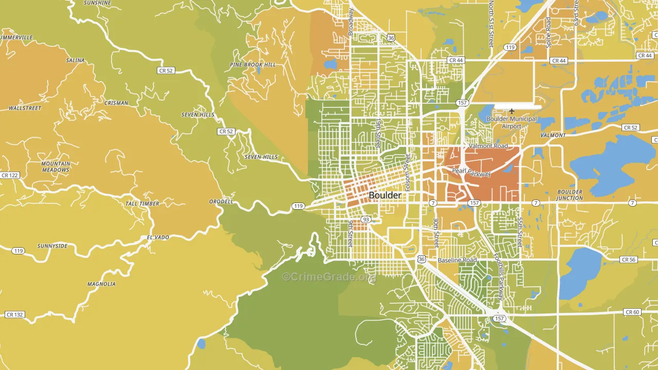 80302, CO Map of Vehicle Theft Rates
