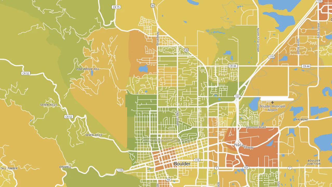 80304, CO Map of Vehicle Theft Rates