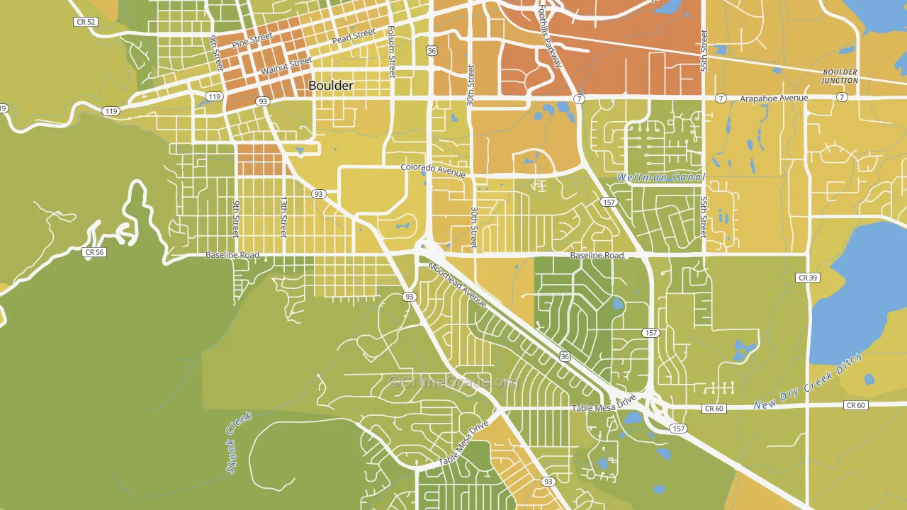 80310, CO Map of Vehicle Theft Rates