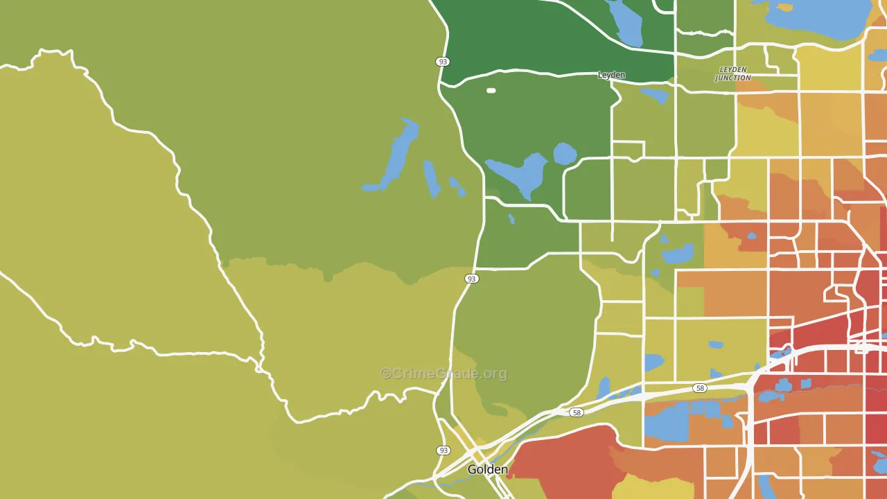 80403, CO Map of Vehicle Theft Rates