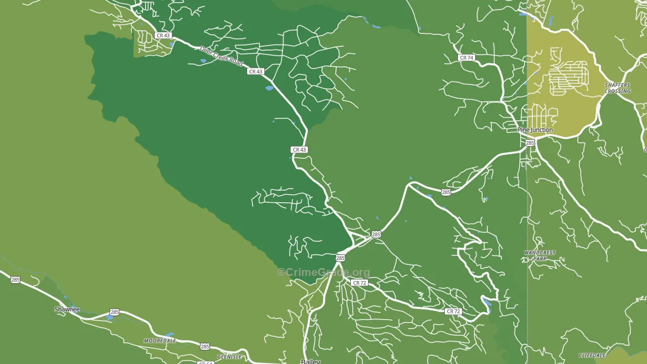 80421, CO Map of Vehicle Theft Rates