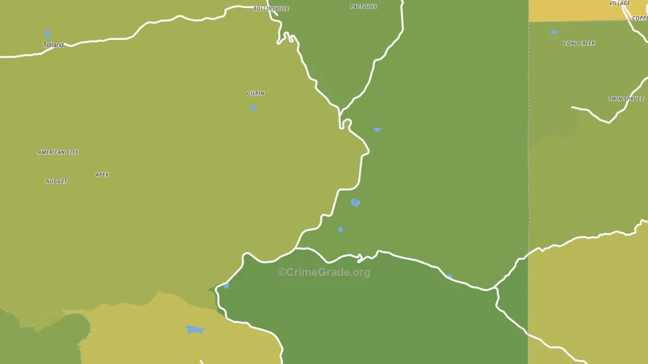 80422, CO Map of Vehicle Theft Rates