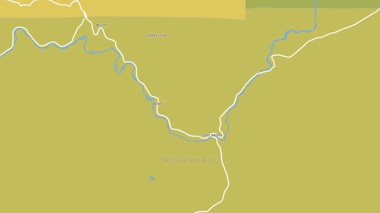 80423, CO Map of Vehicle Theft Rates