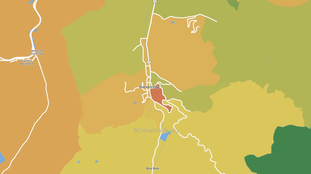80424, CO Map of Vehicle Theft Rates