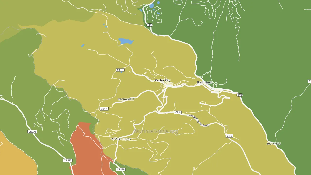 80427, CO Map of Vehicle Theft Rates