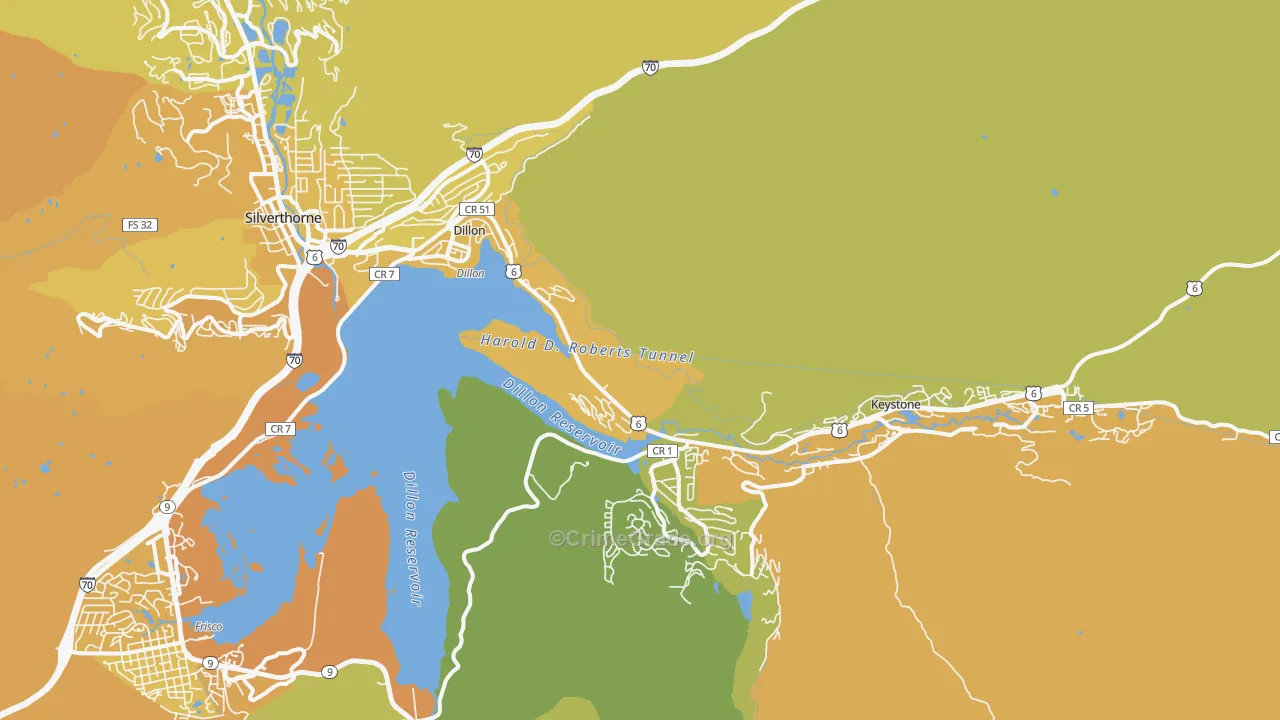 80435, CO Map of Vehicle Theft Rates