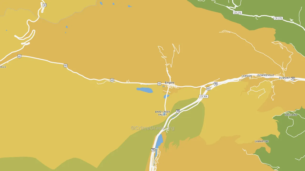 80438, CO Map of Vehicle Theft Rates