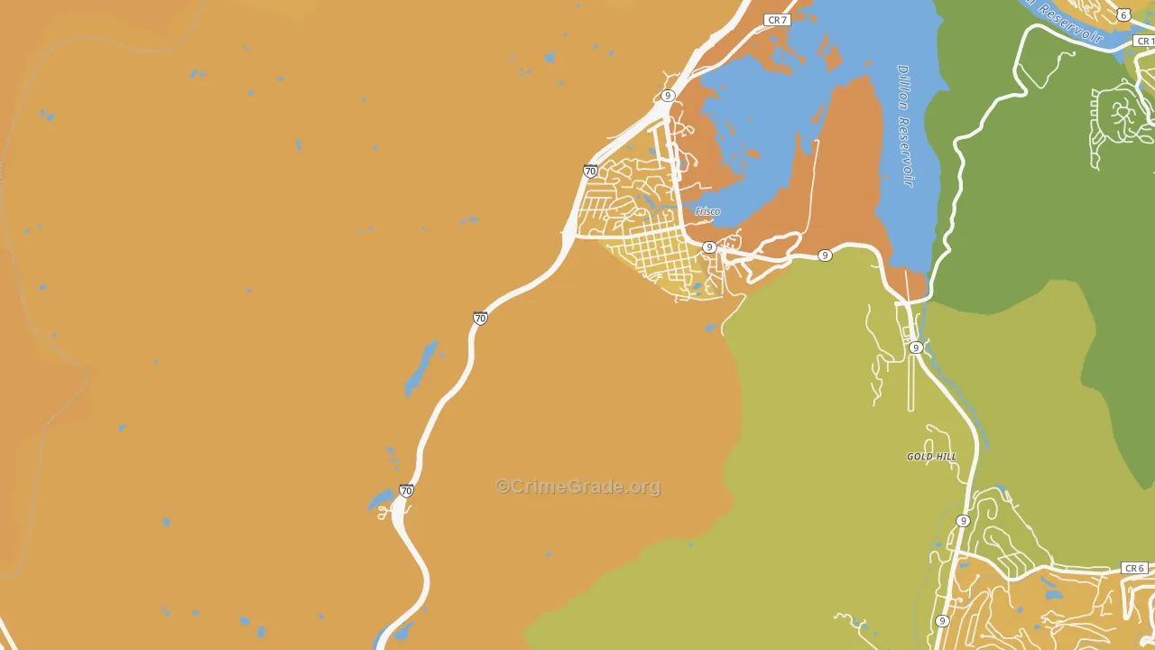 80443, CO Map of Vehicle Theft Rates