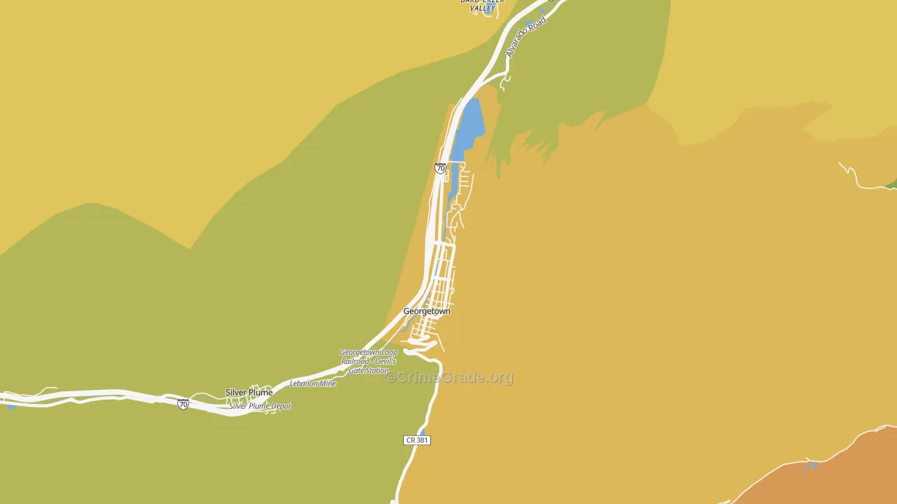 80444, CO Map of Vehicle Theft Rates