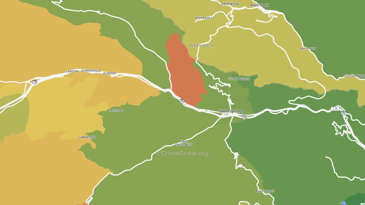 80452, CO Map of Vehicle Theft Rates
