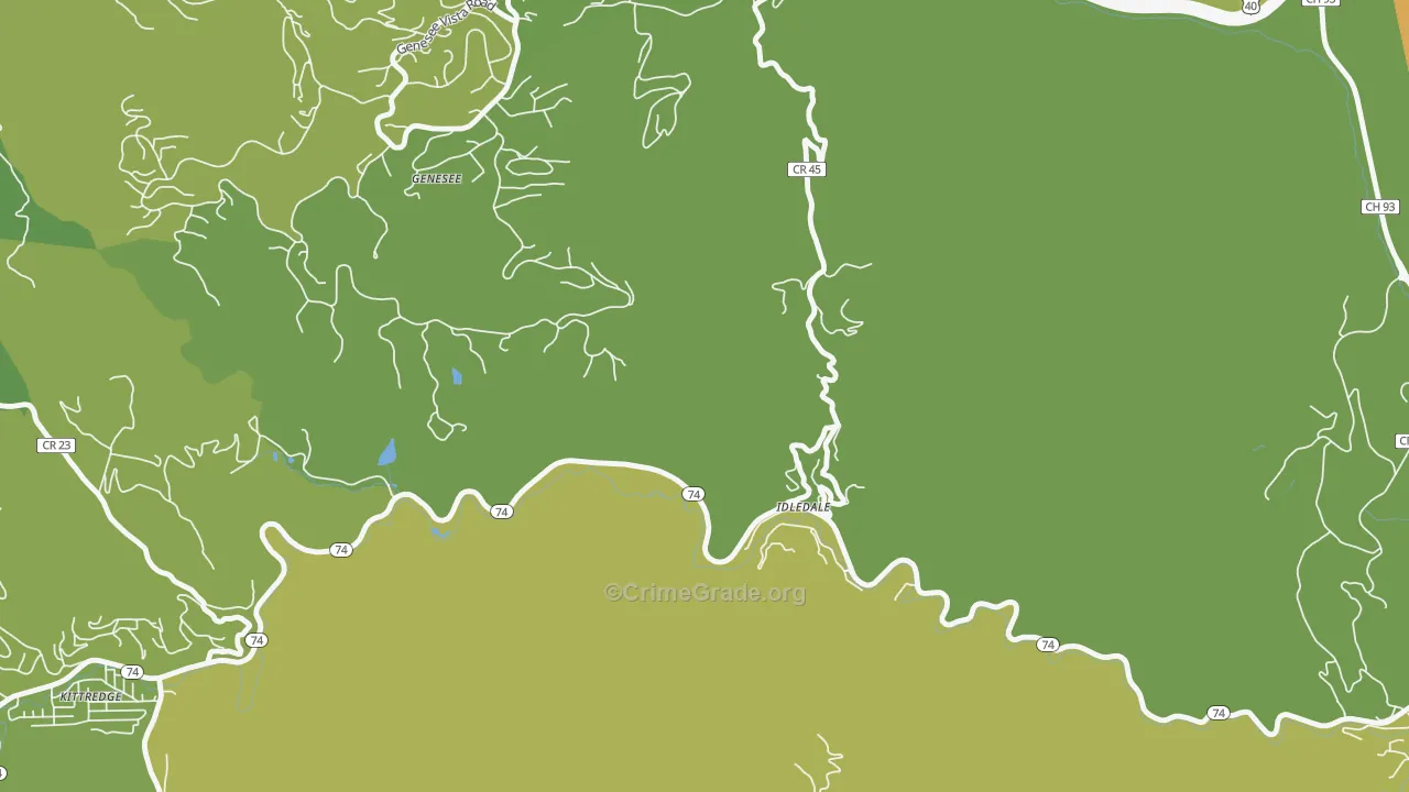 80453, CO Map of Vehicle Theft Rates