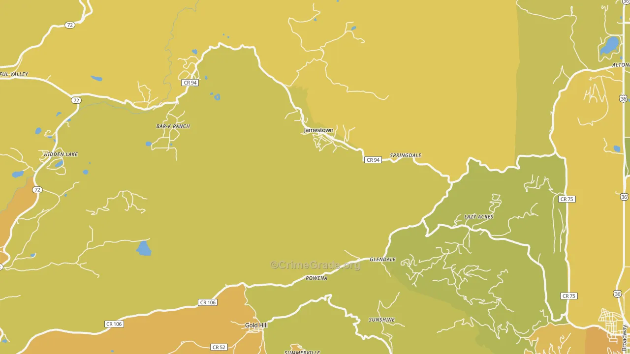80455, CO Map of Vehicle Theft Rates