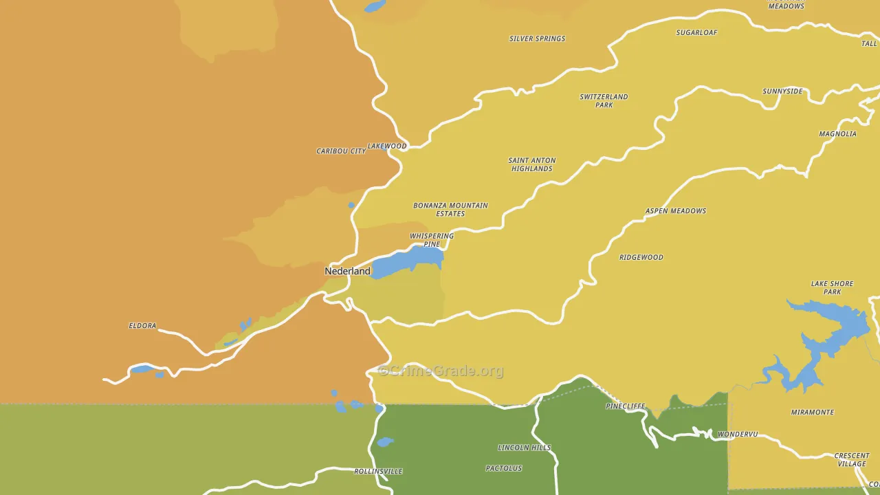 80466, CO Map of Vehicle Theft Rates