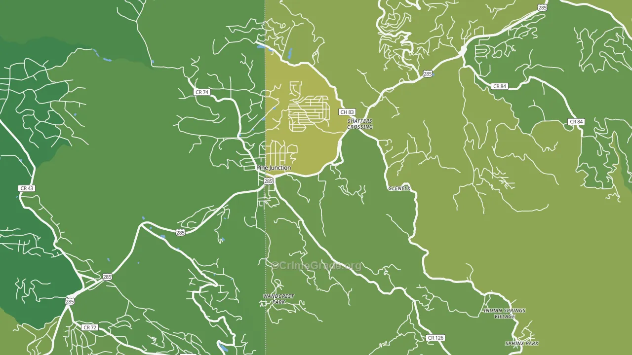 80470, CO Map of Vehicle Theft Rates