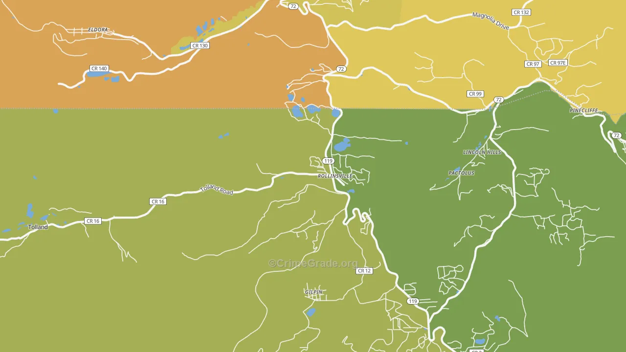 80474, CO Map of Vehicle Theft Rates