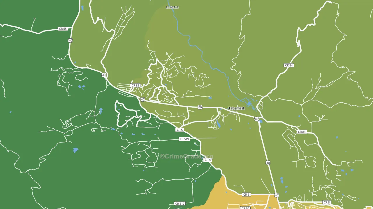 80478, CO Map of Vehicle Theft Rates