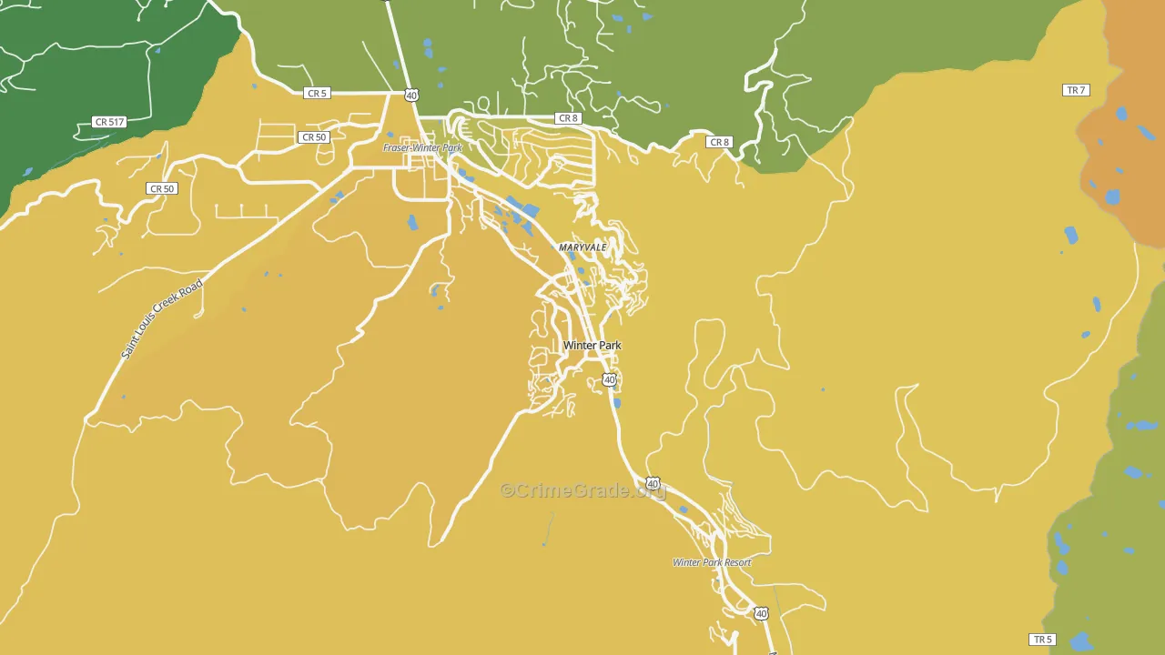 80482, CO Map of Vehicle Theft Rates