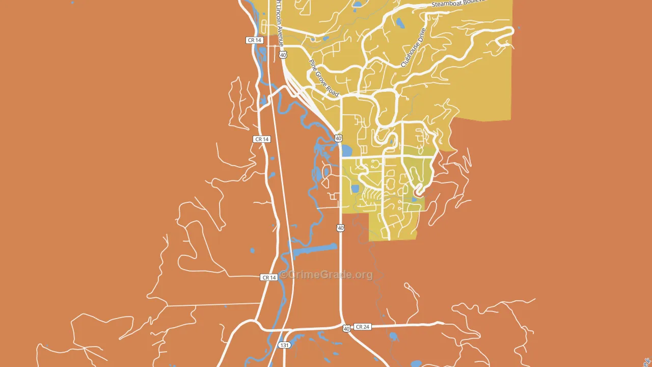 80488, CO Map of Vehicle Theft Rates