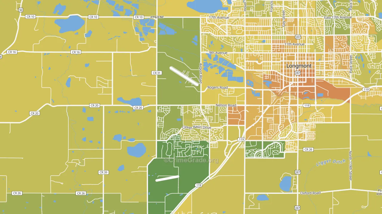 80503, CO Map of Vehicle Theft Rates