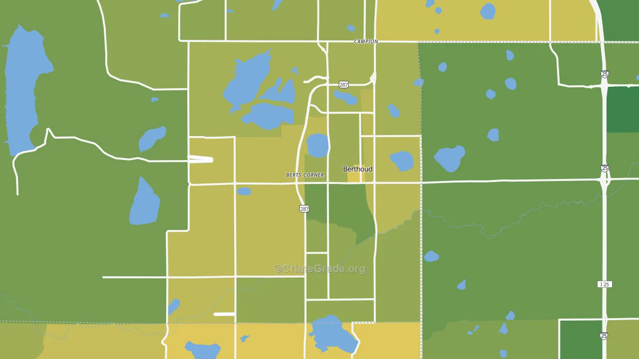 80513, CO Map of Vehicle Theft Rates