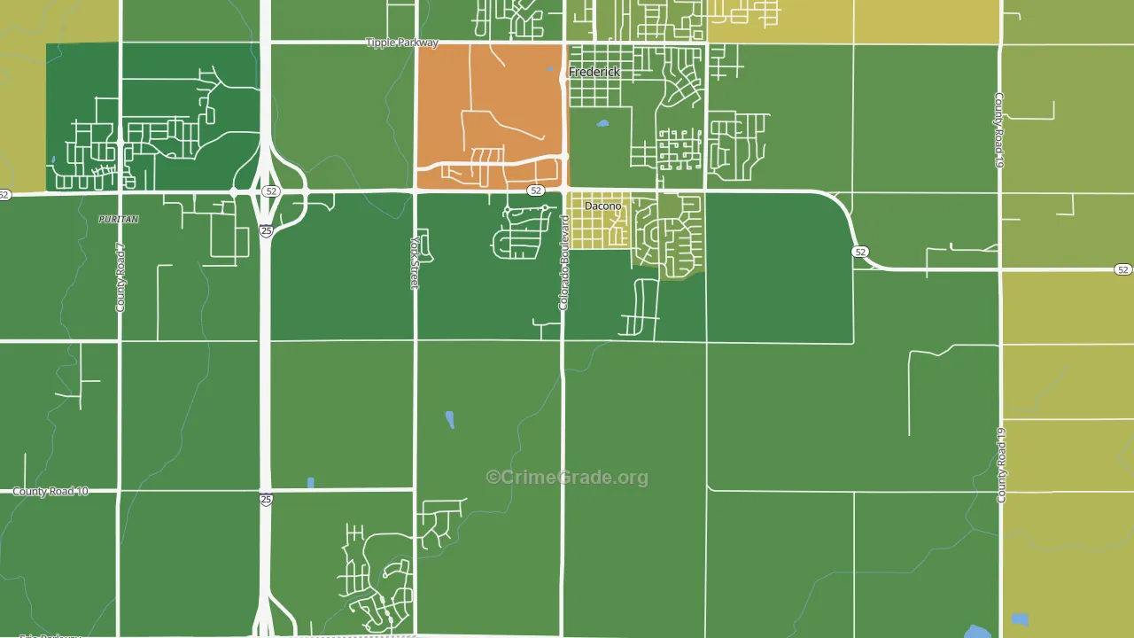 80514, CO Map of Vehicle Theft Rates