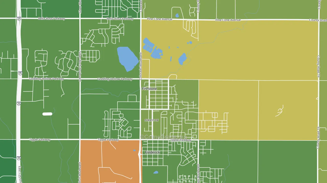 80520, CO Map of Vehicle Theft Rates