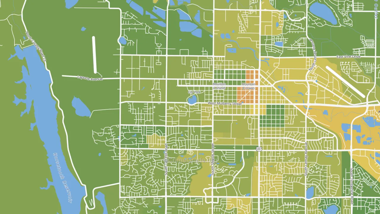 80521, CO Map of Vehicle Theft Rates