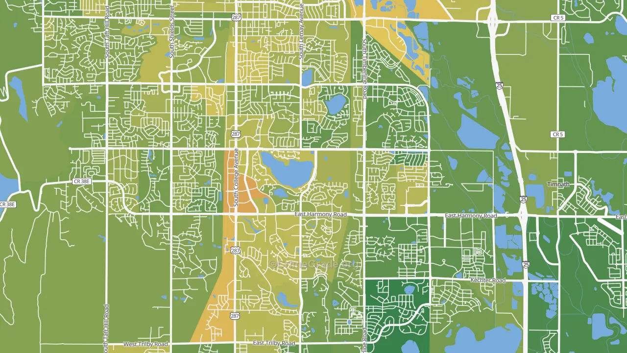 80525, CO Map of Vehicle Theft Rates