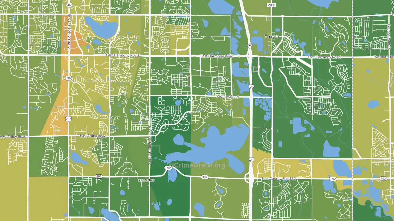 80528, CO Map of Vehicle Theft Rates
