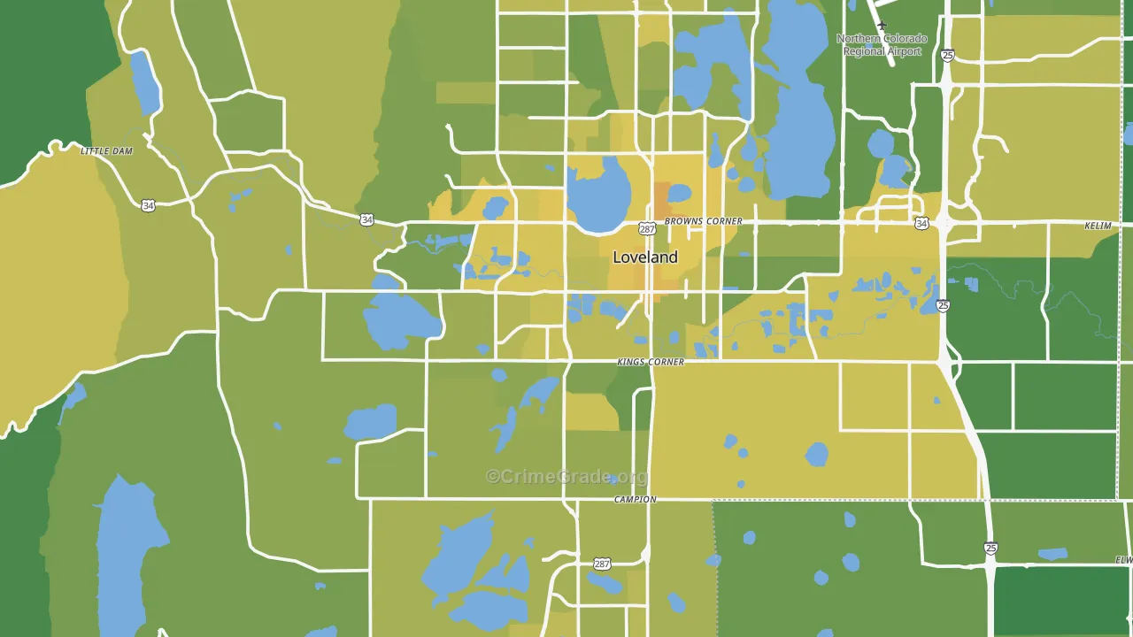 80537, CO Map of Vehicle Theft Rates