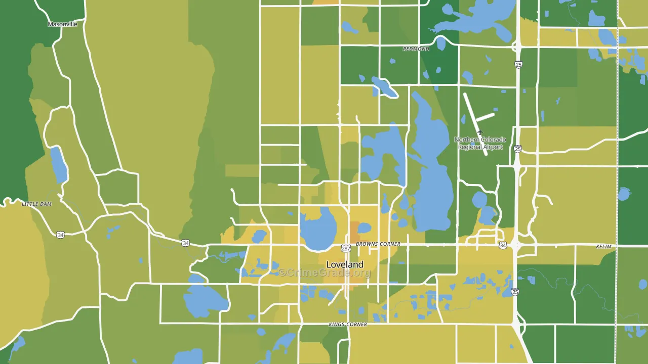 80538, CO Map of Vehicle Theft Rates