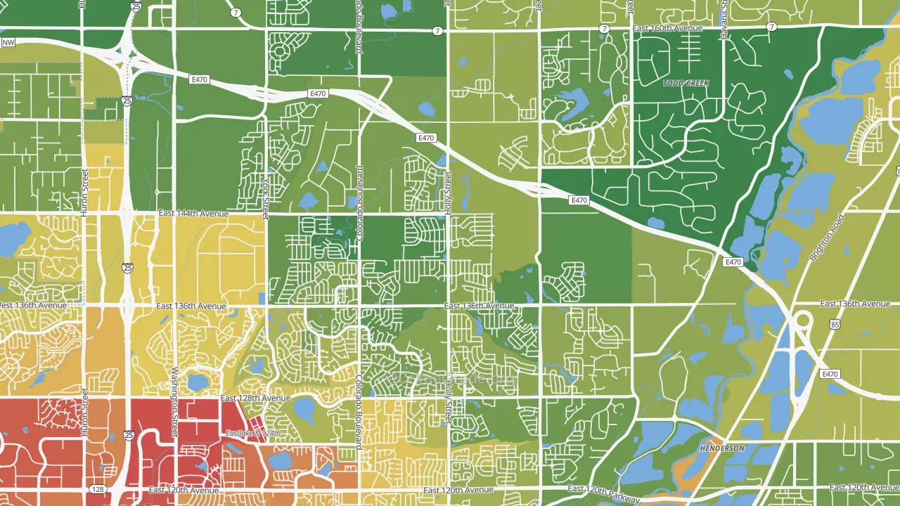 80602, CO Map of Vehicle Theft Rates