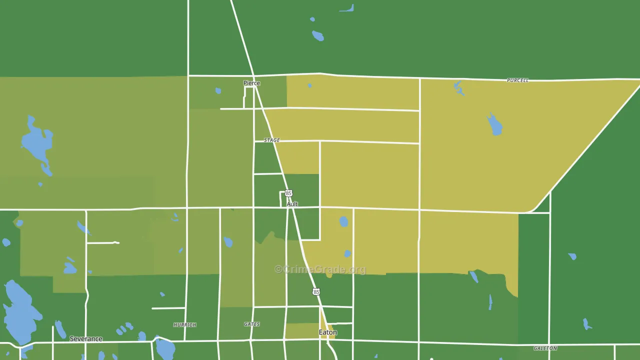 80610, CO Map of Vehicle Theft Rates