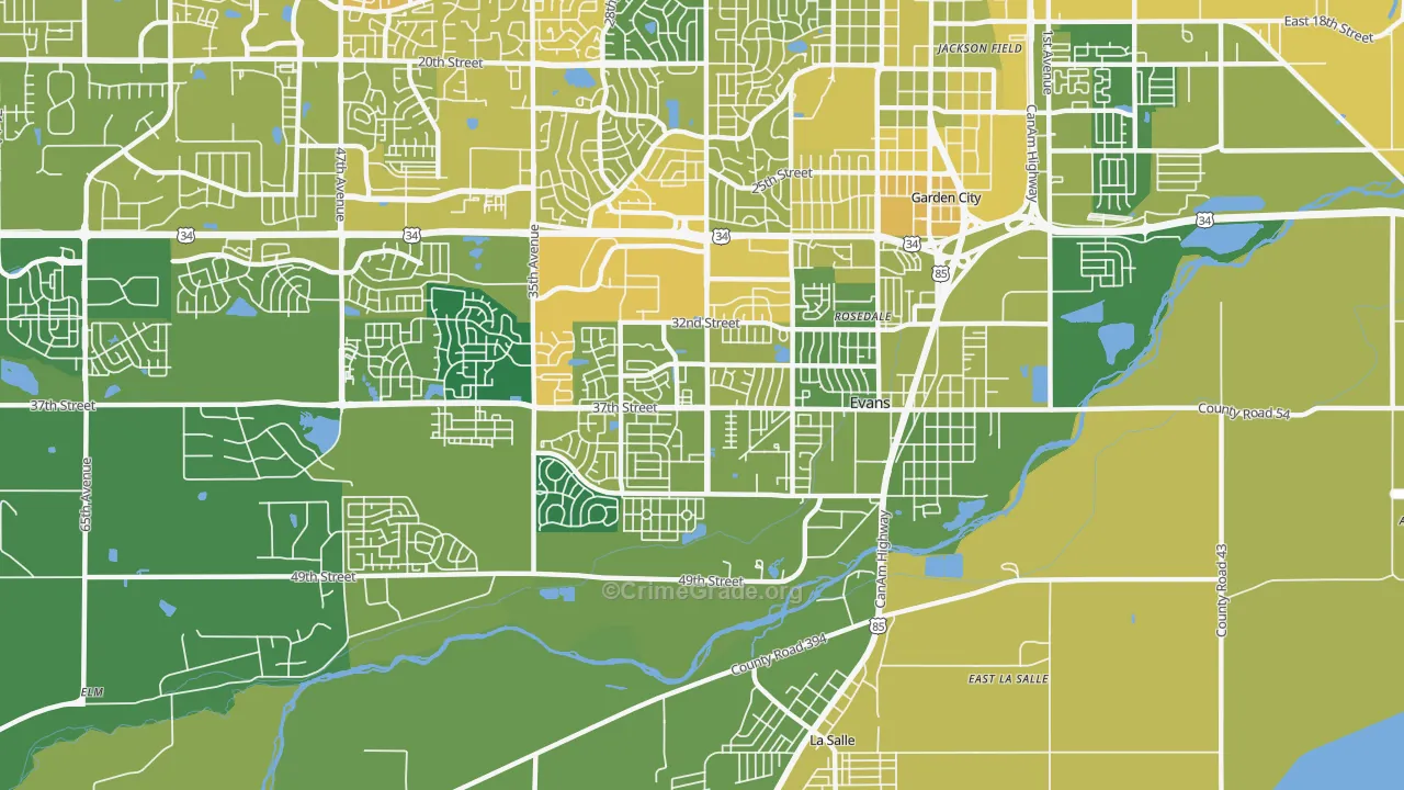 80620, CO Map of Vehicle Theft Rates