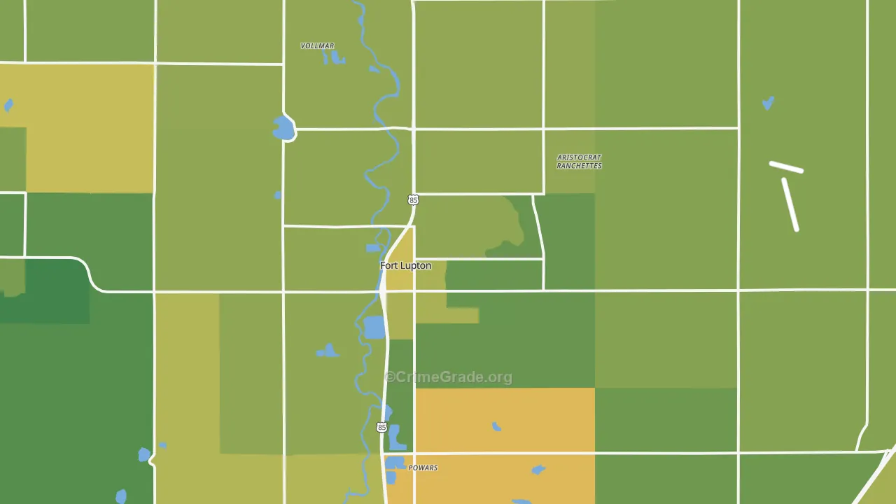 80621, CO Map of Vehicle Theft Rates