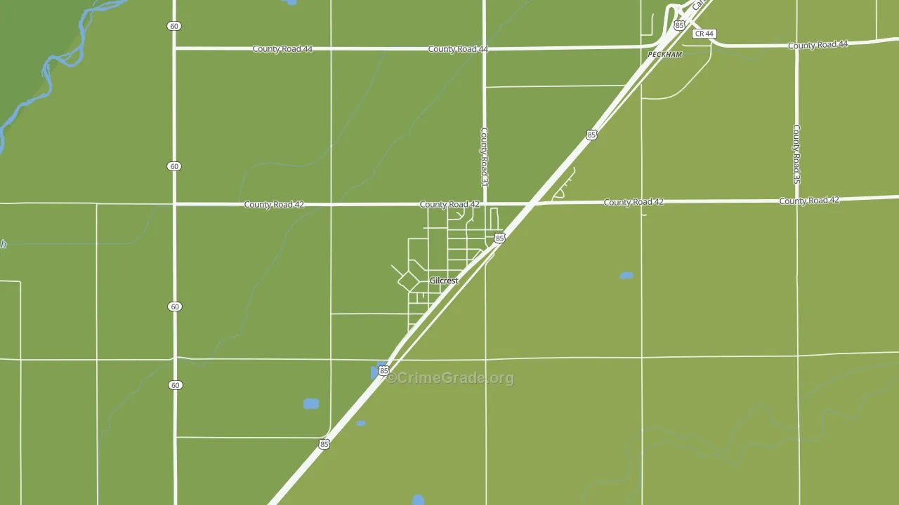 80623, CO Map of Vehicle Theft Rates