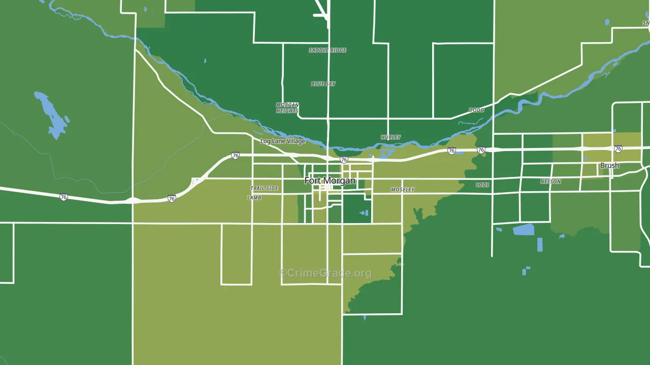 80701, CO Map of Vehicle Theft Rates