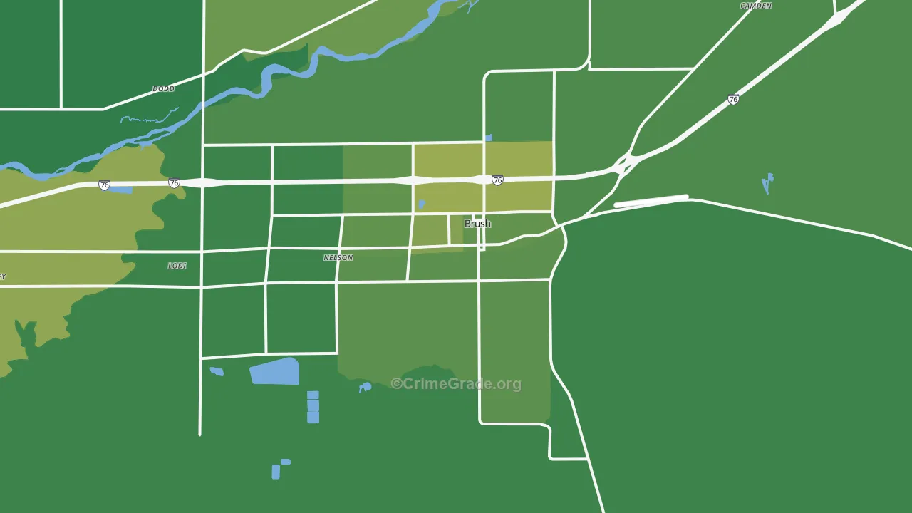 80723, CO Map of Vehicle Theft Rates
