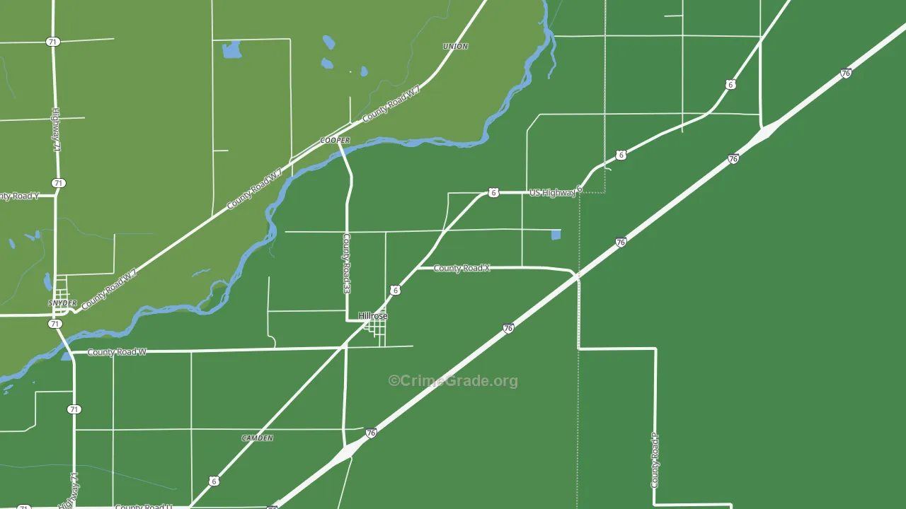 80733, CO Map of Vehicle Theft Rates