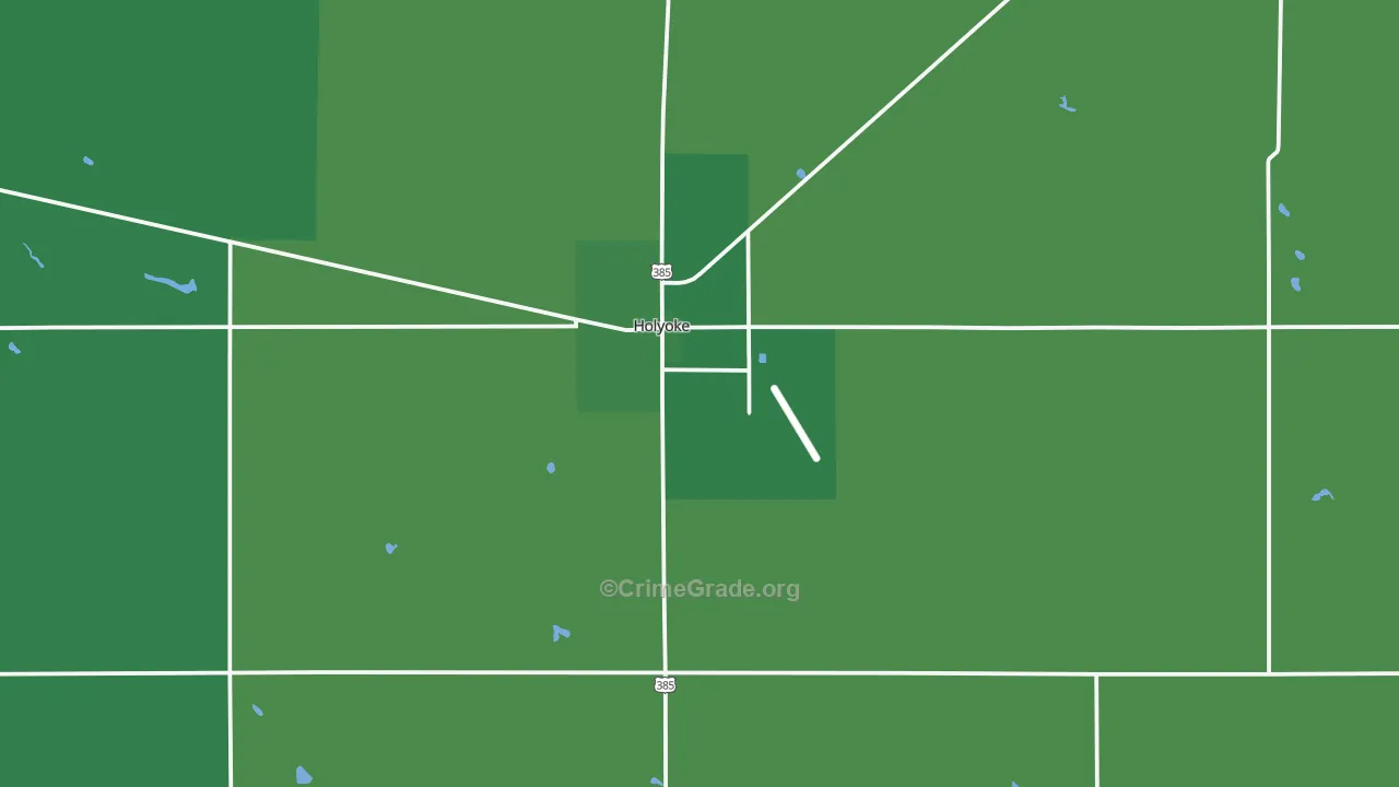 80734, CO Map of Vehicle Theft Rates